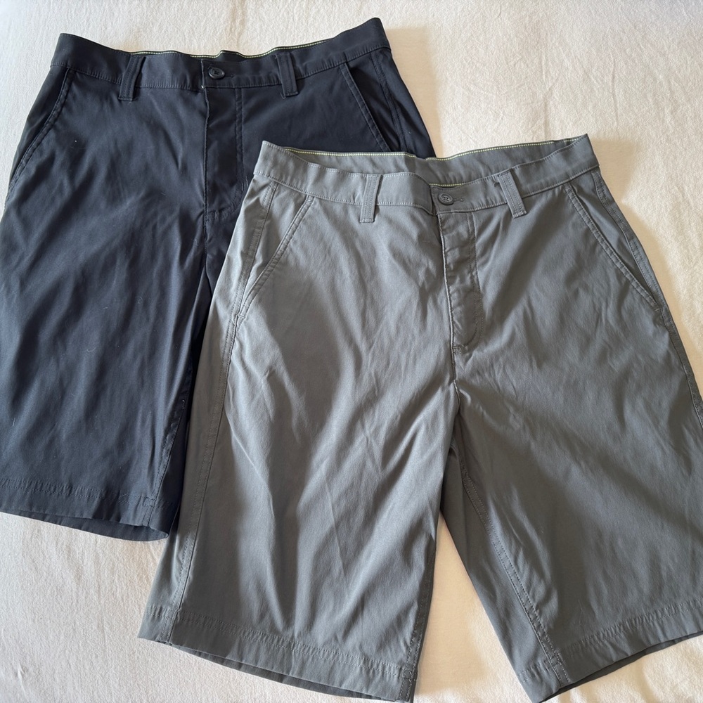 Men's Eddie Bauer Takeoff Chino Shorts TWO pair, NWOT